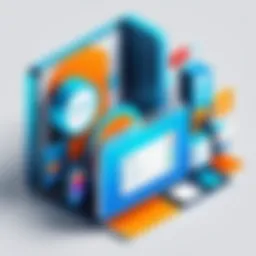Abstract and Modern Representation of Salesforce Inbox Costs