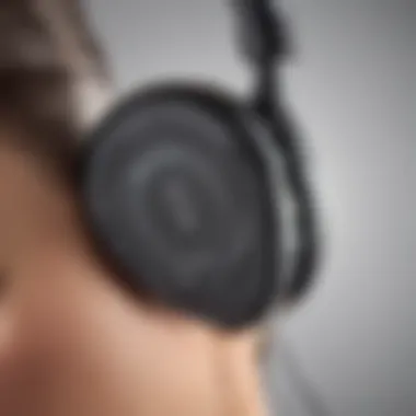 Close-up of advanced technology in the Voyager 5200 headset