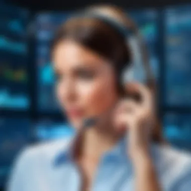 Insights from Call Analytics Illustration showing data analytics on calls