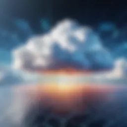 Visual representation of cloud infrastructure and payment systems
