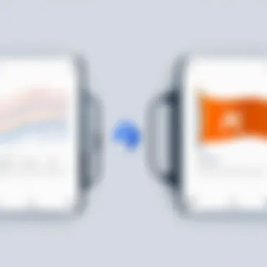 A/B Testing with Feature Flags Graphical illustration of A/B testing process with feature flags.