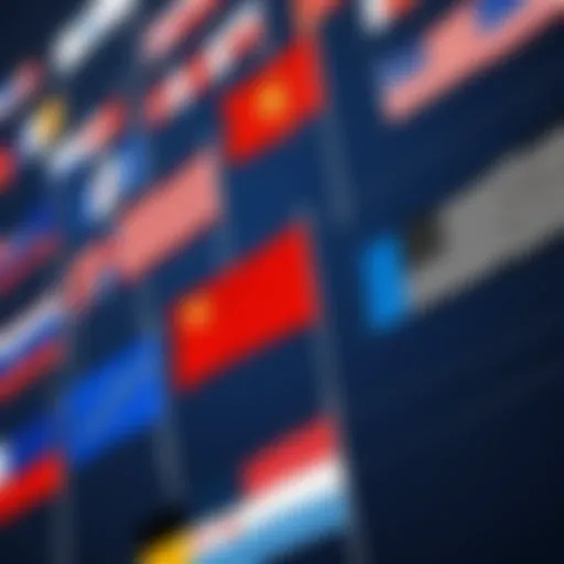 Conceptual representation of feature flags in software development.