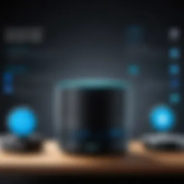 Compatibility Overview of Alexa Smart Hub with Smart Devices Diagram showing compatibility of Alexa Smart Hub with various smart devices.