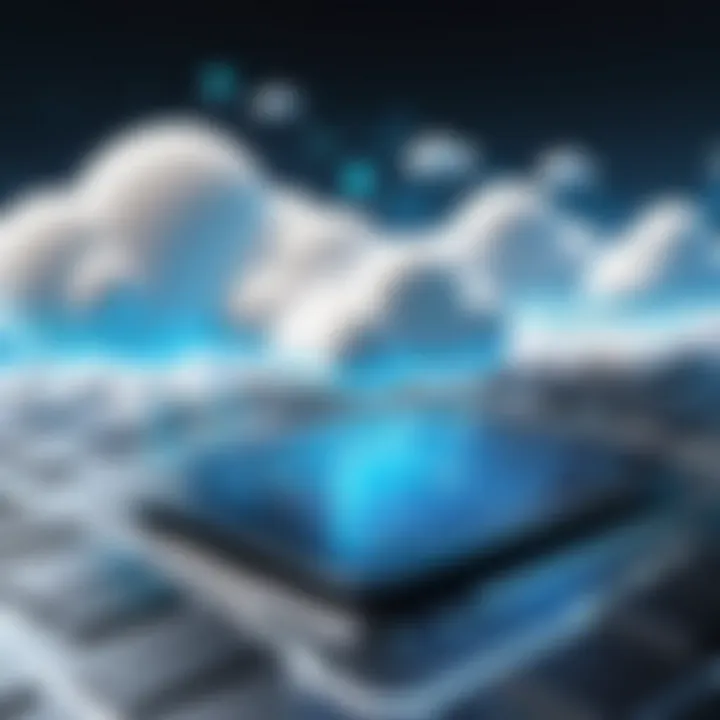 Symbolic depiction of emerging trends in cloud solutions