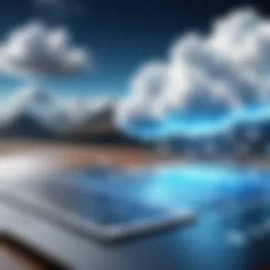 Visual representation of strategic alignment in business with cloud strategies