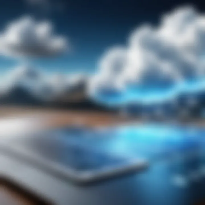 Visual representation of strategic alignment in business with cloud strategies