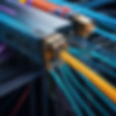 Components of Fiber Optic Networks Visual representation of various components in fiber optic networks