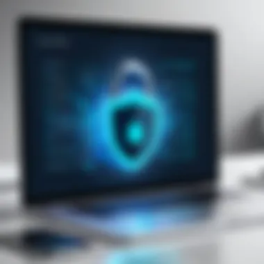 Securing Online Activities with VPN Configuration Cyber Security Lock Illustration