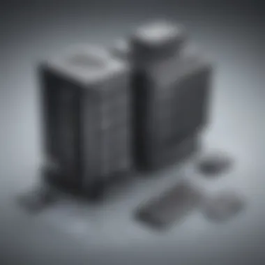 Illustration showcasing data backup process with Veritas Backup Exec