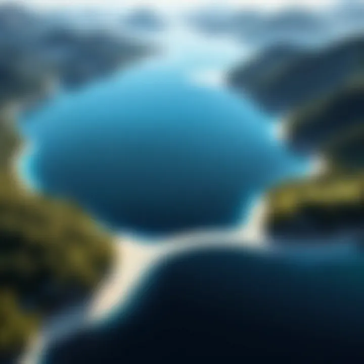 Conceptual visualization portraying Data Lake as a flexible, scalable reservoir of raw data