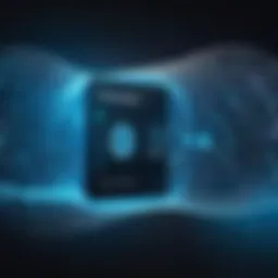 Abstract depiction of encryption protocols in digital payments