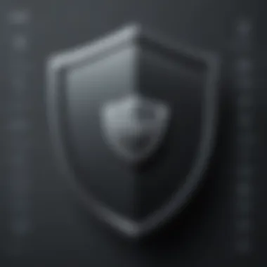 Online Privacy Shield Illustration showing a shield protecting online privacy