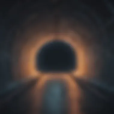 Illustration of a virtual tunnel with secure connections