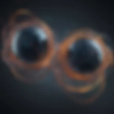 Entanglement Exploration Abstract visualization of quantum entanglement phenomenon