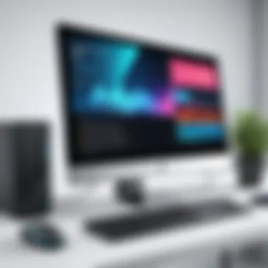 Modern Desktop Setup for Business A modern desktop computer setup for business use