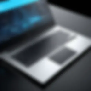 Sleek Laptop for Business Professionals A sleek laptop showcasing portability and functionality for professionals