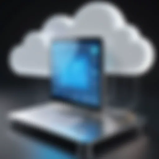 Conceptual illustration of device-to-cloud communication in IoT
