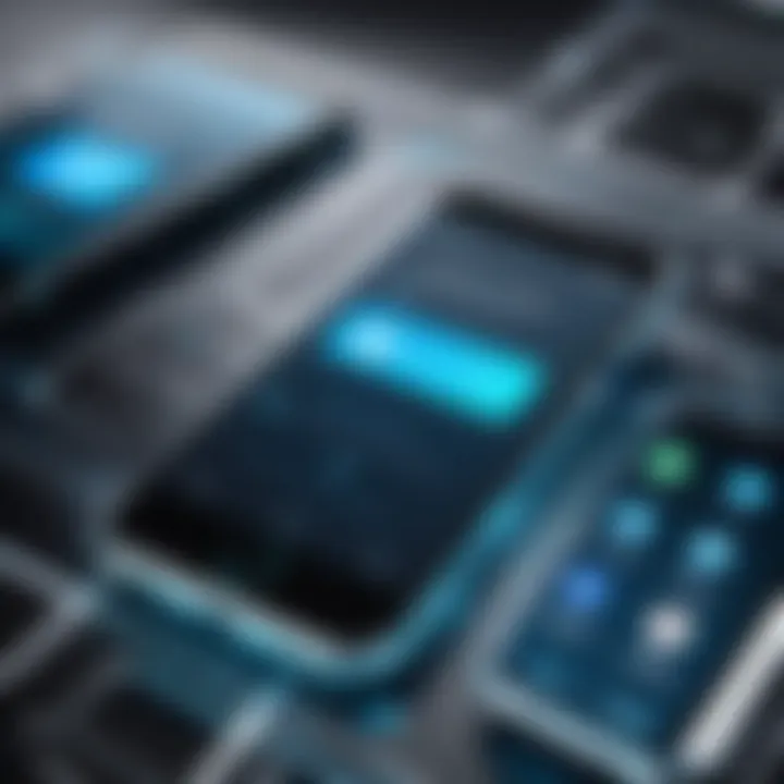 Illustration of a digital phone connection