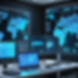 Digital Security Network Concept