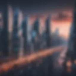 Illustration of a futuristic city skyline symbolizing resilience and adaptability