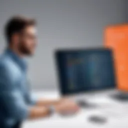 Illustration depicting the roles of software engineers and developers