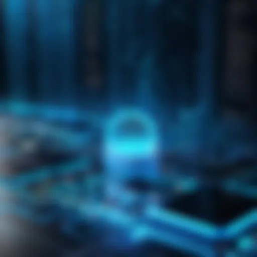 Abstract representation of digital domain concept
