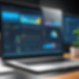 Dashboard showcasing various LMS features