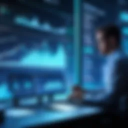 Visual representation of data analytics in business