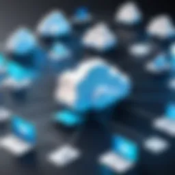 A network diagram illustrating multi-cloud architecture