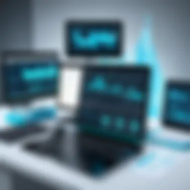 Visualization of data integration in healthcare with Allscripts EHR.