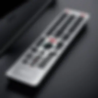 Advanced Functionality of ASUS Monitor Remote A close-up of ASUS monitor remote highlighting its advanced functionality