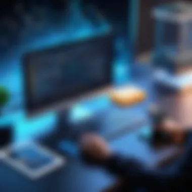 Essential Skills for Blockchain Development A graphic illustrating essential skills for blockchain developers.