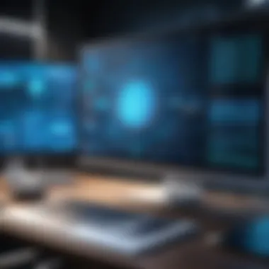 Illustration depicting administrative controls in cybersecurity