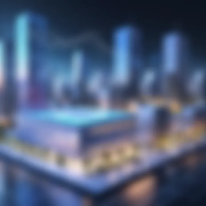 Visualization of IoT architecture in modern buildings