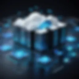 Visual representation of hybrid IT architecture with cloud and on-premises elements.