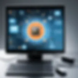 Visual representation of Information and Communication Technology in action