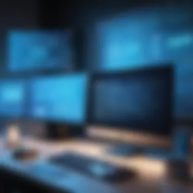Fortifying Digital Defenses with Cybersecurity Protocols Illustration of Cybersecurity Protocols in Action