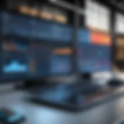 A sophisticated warehouse management dashboard displaying real-time data