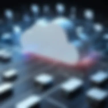 An abstract representation of cloud storage connectivity.