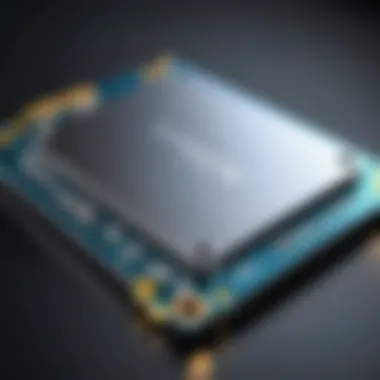 Solid-State Drive Technology A sleek solid-state drive showcasing advanced technology.