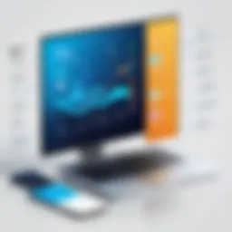 Visual representation of top SaaS platforms showcasing their functionalities