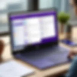 Microsoft Teams interface showcasing collaboration tools