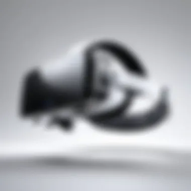 An advanced mobile VR headset showcasing its sleek design and features.
