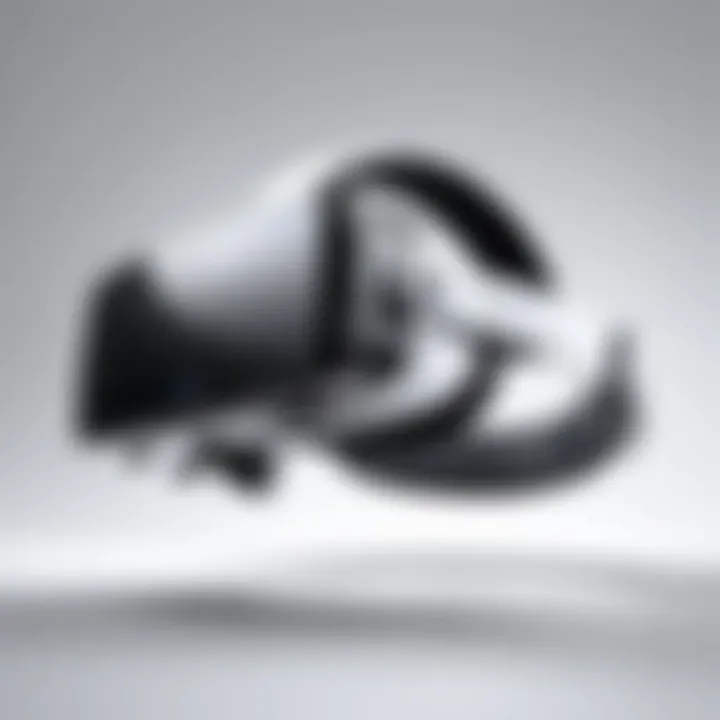 An advanced mobile VR headset showcasing its sleek design and features.