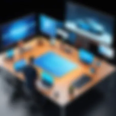 Synergy in Digital Collaboration A digital collaboration platform emphasizing team synergy in remote work.