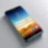 Latest Samsung smartphone showcasing sleek design and advanced features