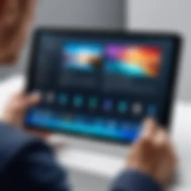Dynamic Samsung Tablet Experience Samsung tablet with vibrant display and user-friendly interface