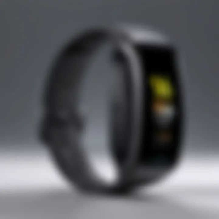 Stylish Samsung wearable device highlighting fitness tracking capabilities