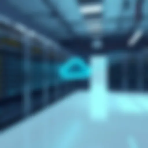 A secure server room representing private cloud infrastructure