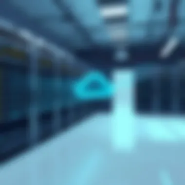 Secure Server Room for Private Cloud A secure server room representing private cloud infrastructure